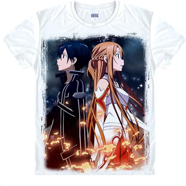 Amazon.com: Sword Art Online - Kirito & Asuna Circles II T