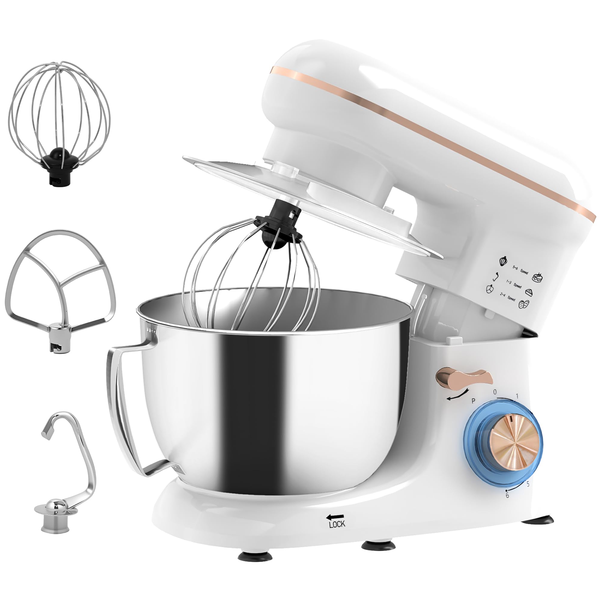 HOMCOM Stand Mixer 4.5L Food M...