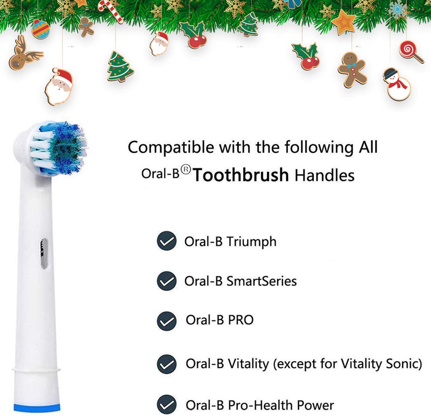 genkent Replacement Toothbrush Heads Compatible with Oral B Braun - Image 4