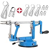 Apple Peeler, Stainless Steel Apple Corer Slicer Peeler, Durable Heavy Duty Die Cast Magnesium Alloy Apple Peeler Slicer Core