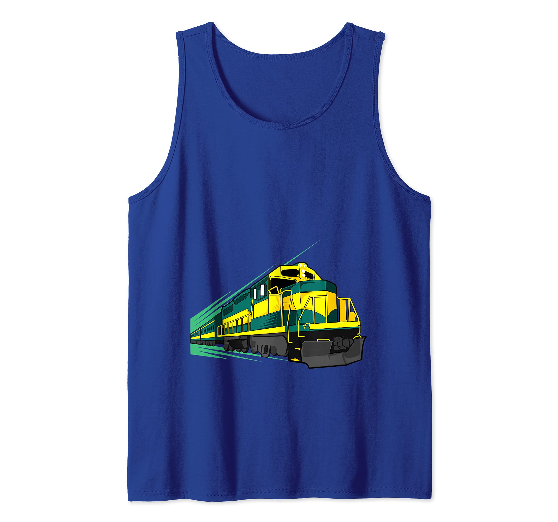 Locomotive Gift for Train Lovers Railfans Freight Train Tank Top