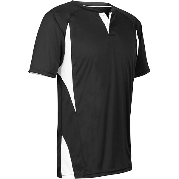 Amazon.com: A4 Mens 2-Button Mesh Henley, Small, Cardinal