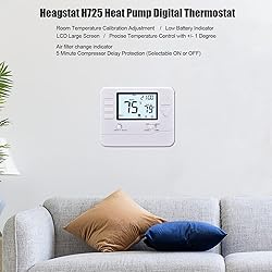 Heagstat H725 5/1/1 Day Programmable Heat Pump