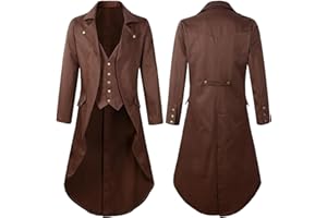 Men's Tailcoat Formal Slim Fit Suit Dinner Jacket Swallow-Tailed Coat Solid Cardigan Long Sleeve Lapel Collar Tuxedo
