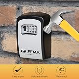 Grifema GA1003 Key Safe Wall Mounted Large Capacity 4 Digit Password Gray view 6