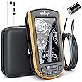 UNIOJO 5.2mm Borescope, Endoscope Camera with Light, IP67 Waterproof Sewer Camera with 4.3" LCD Screen, 1080P HD with 8 LED Lights, 32GB Card, Carrying Case, Gadgets for Men & Tools for Men
