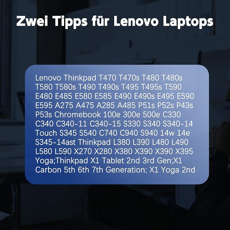 65W Laptop Ladekabel USB C Netzteil für Lenovo ThinkPad T14 T15 L13 L14 L15 E14 E15,X1 Carbon T470 T480 T490 T590 E580 E590 E595 Yoga 7i 9i C740 720 730 720-13ikb C930 C940 C340-11 Ladegerät Adapter