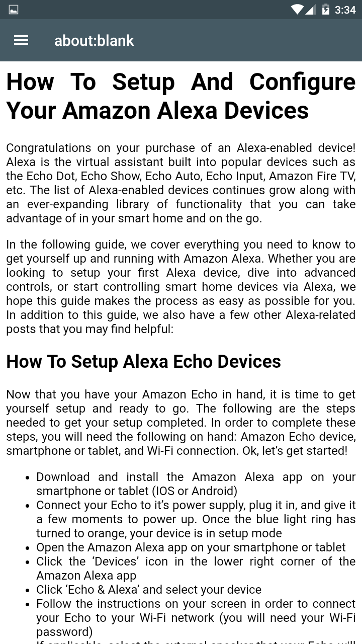 what is needed to set up alexa