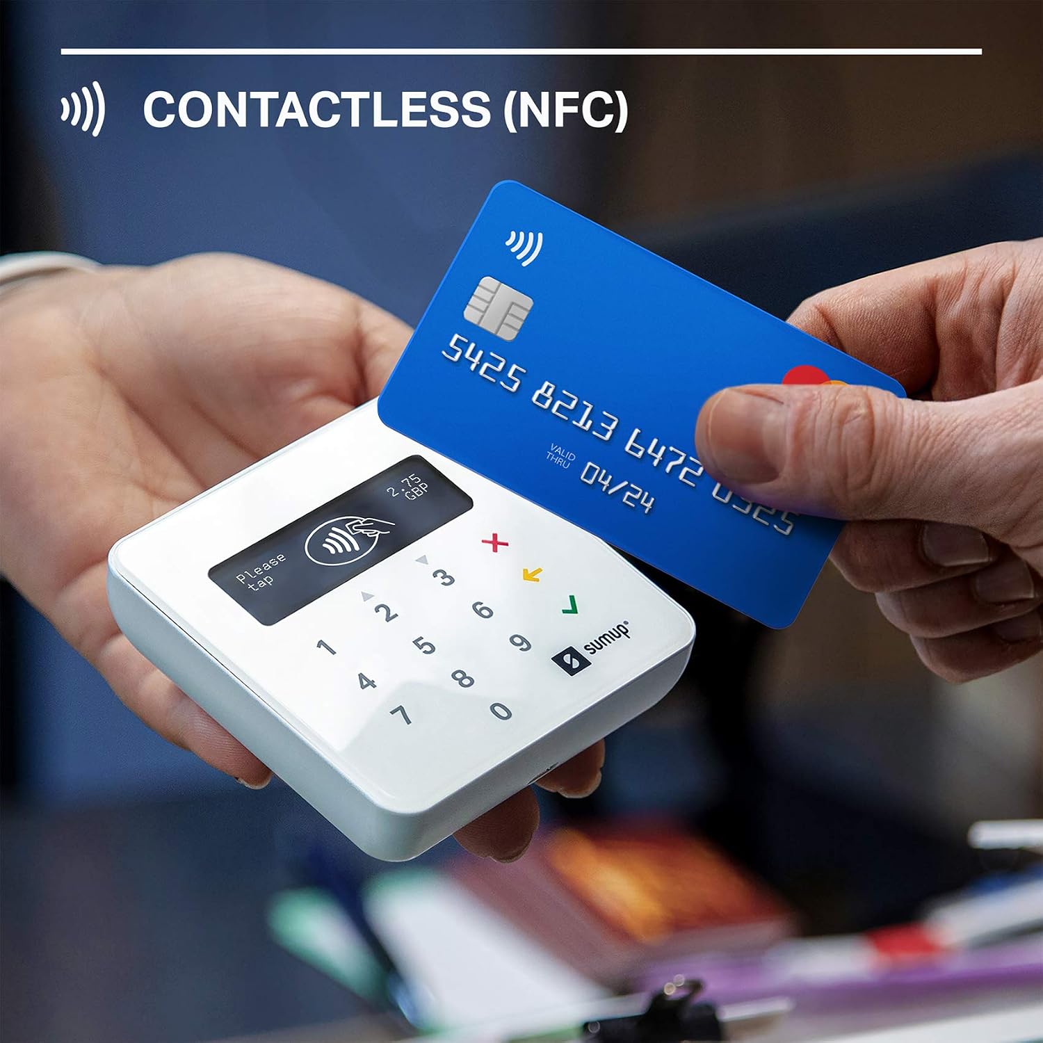 SumUp Air mobile card terminal for contactless payments with Credit & Debit Card, Apple & Google Pay - Image 4