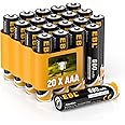 EBL Rechargeable AAA Batteries AAA Solar Battery for Outdoor Solar Lights Garden Light Replacement 1.2V 600mAh Battery AAA Size - 20 Packs