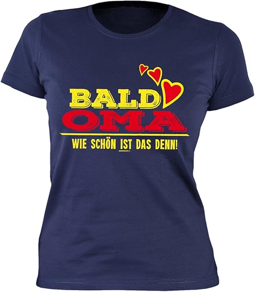 Unbekannt Oma Spruche Damenshirt Lustige Spruche Grossmutter Bald Oma Wie Schon Ist Das Denn Damen Tshirt Geburt Schwangerschaft Grossmutter Amazon De Bekleidung
