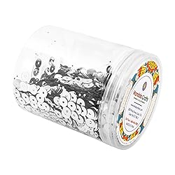 Mandala Crafts 20000 Silver Sequins for Crafts DIY