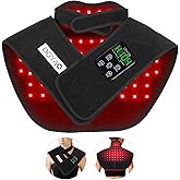 DGYAO New RC2 Cordless Red Light Therapy for Neck and Shoulders, Near Infrared Therapy Wrap Pulse Therapy for Pain Muscle Relief