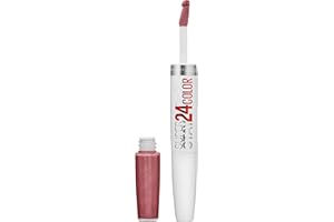 Maybelline Super Stay 24, 2-Step Liquid Lipstick Makeup, Long Lasting Highly Pigmented Color with Moisturizing Balm, Forever Chestnut, Brown, 1 Count