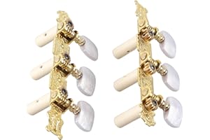ZJchao Classical Guitar Tuners, Acoustic Guitar Tuning Pegs 2Pcs Classical String Machine Heads Tuning Pegs Keys Tuners Set W