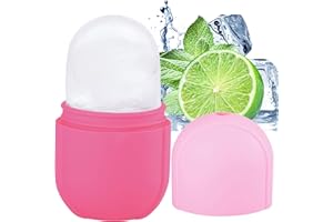 Aethland Ice Roller for Face and Eye, Silicone Mold Face,Facial Skin Care Tool Eye Puffiness Relief & Remove Fine Lines Reduce Acne Beauty Gift Women (Pink)