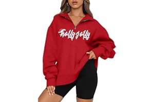 SUPEYA Merry Sweatshirt Women Christmas Glitter Patch Merry Shirt Letter Print Long Sleeve Overzise Pullover Tops