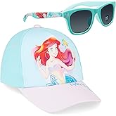 Disney Girls Sunglasses and Baseball Cap Set, Adjustable Sun Hat 100% UV Sunglasses - Girls Gifts