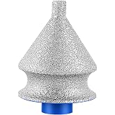 4-in-1 Diamond Chamfer Bit for Angle Grinder, Diamond Beveling Grinding Head for Chamfering, Hole Enlarging, Polishing, Arc Trimming, Fit for Granite, Marble, Tile, Ceramic, Stone, 5/8"-11 Thread