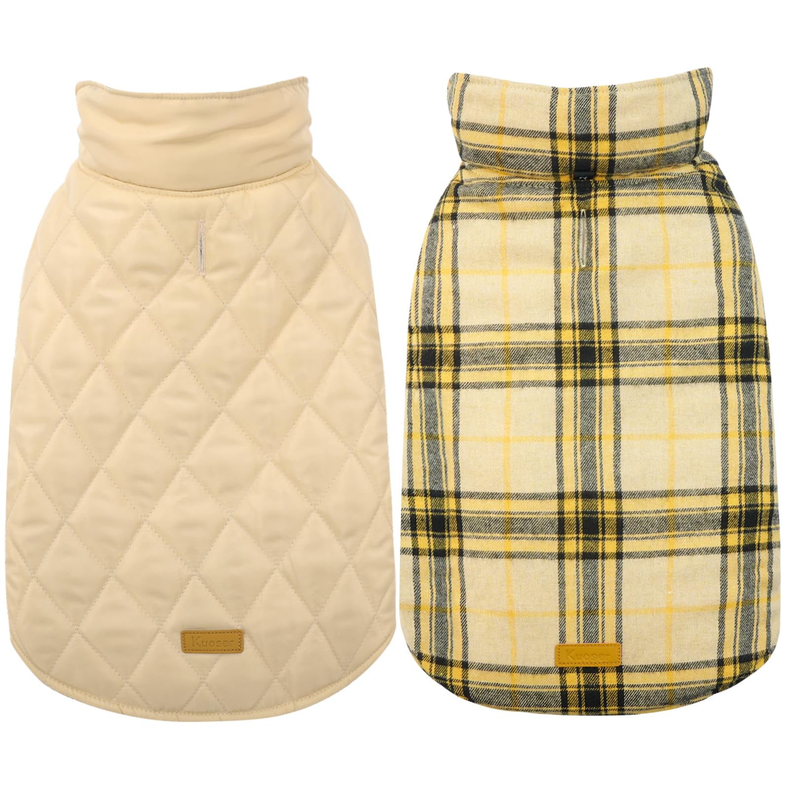 Kuoser Warm Dog Coat, Waterproof Dog Jacket for