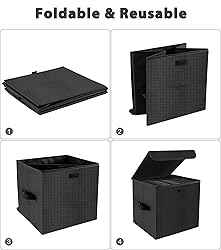 Vinyl Record Storage Box for 12-inch Records Crate