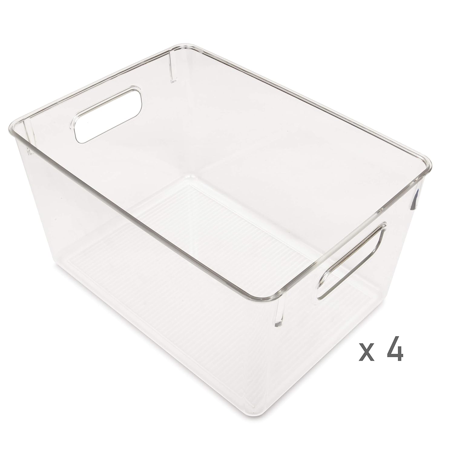 Best Dial Industries Refrigerator Organizer Stackable Bins Set Of 4