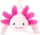 Zappi Co 100% Recycled Pink Axolotl Plush Toy 30cm Eco Friendly view 3