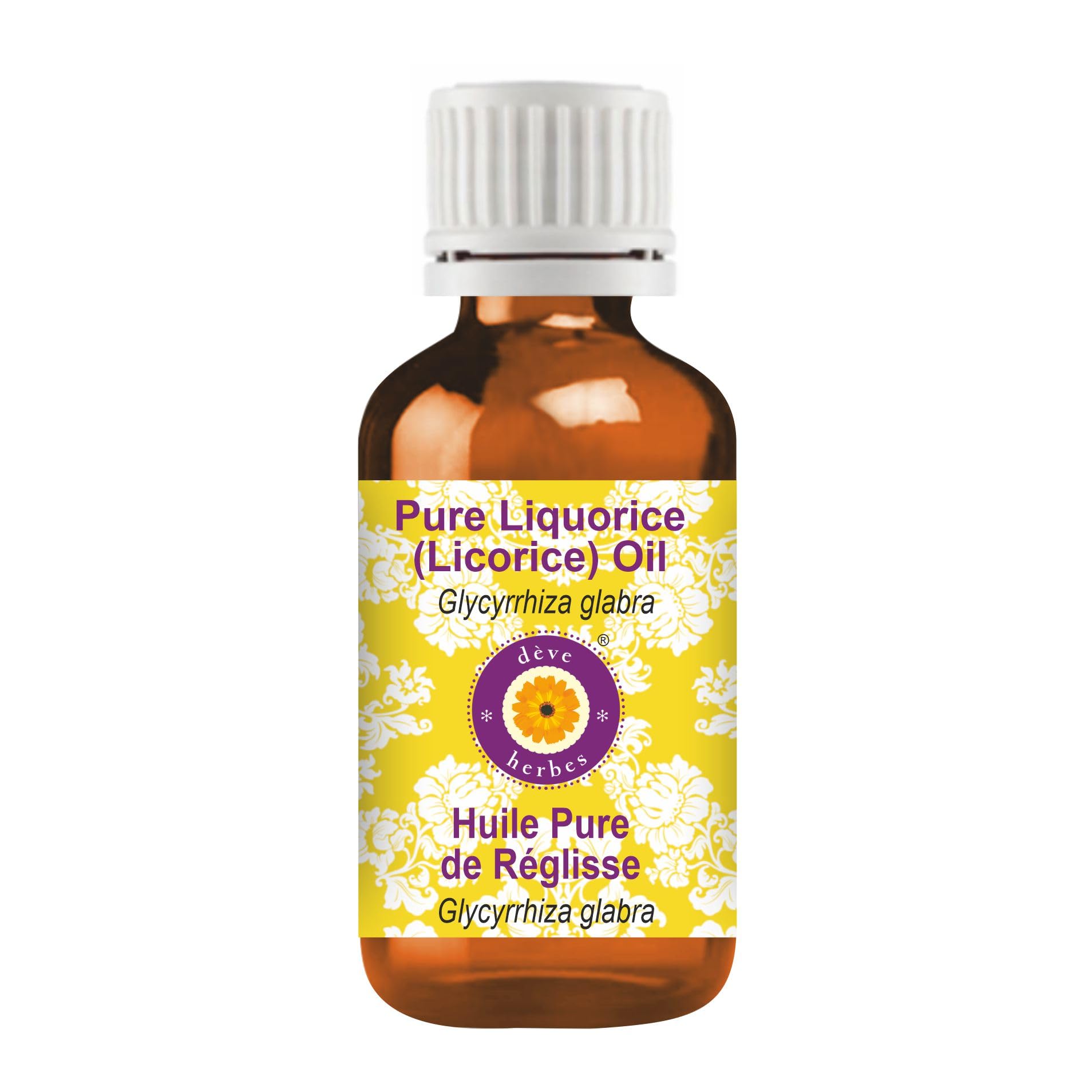 Deve Herbes Pure Liquorice (Licorice) Oil (Glycyrrhiza glabra) Natural Therapeutic Grade50ml (1.69 oz)