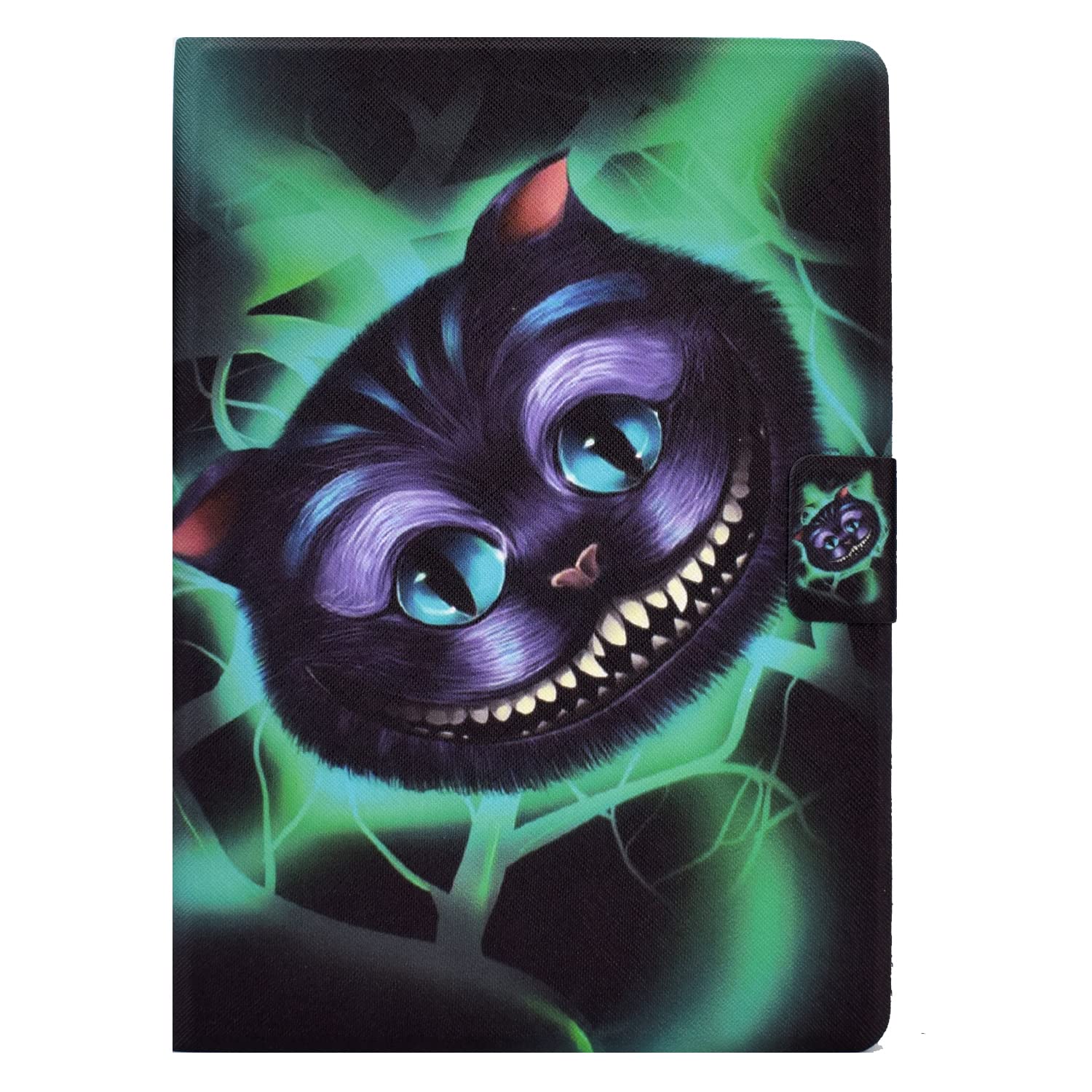 New iPad 2018 2017 9.7 inch Case, Folio Cartoon Stand Smart Slimshell Covers with Auto Sleep/Wake for Apple 9.7 inch iPad 2018 iPad Air 2(6th Gen)/ iPad 2017 iPad Air (5th Gen),Blue cat