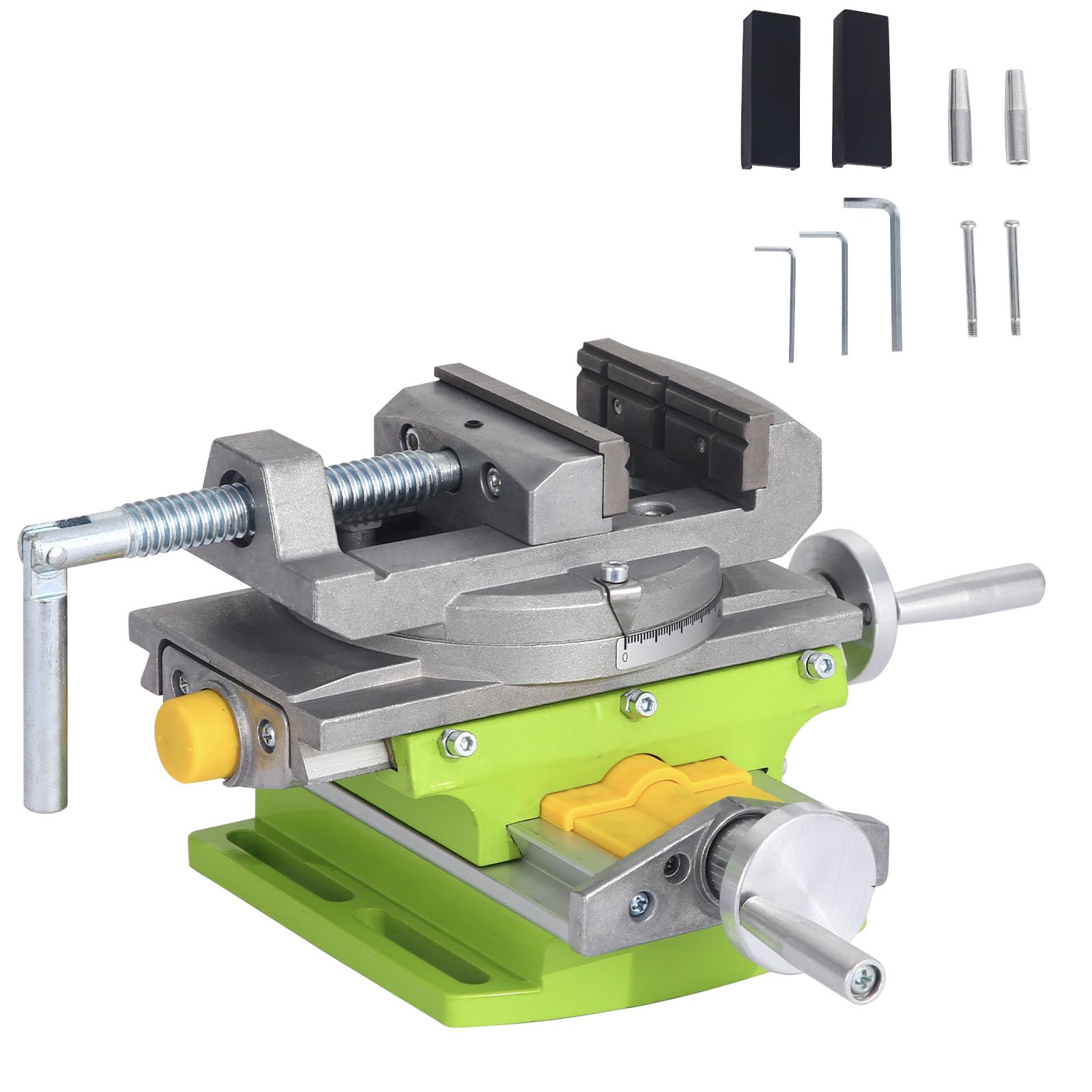 Photo 1 of BHTOP Cross Slide Drill Vise 2 Way X-Y Compound Vise, Multifunction Worktable Milling Working Table Milling Machine, Cross Slide Mill Drill Press Milling Vise