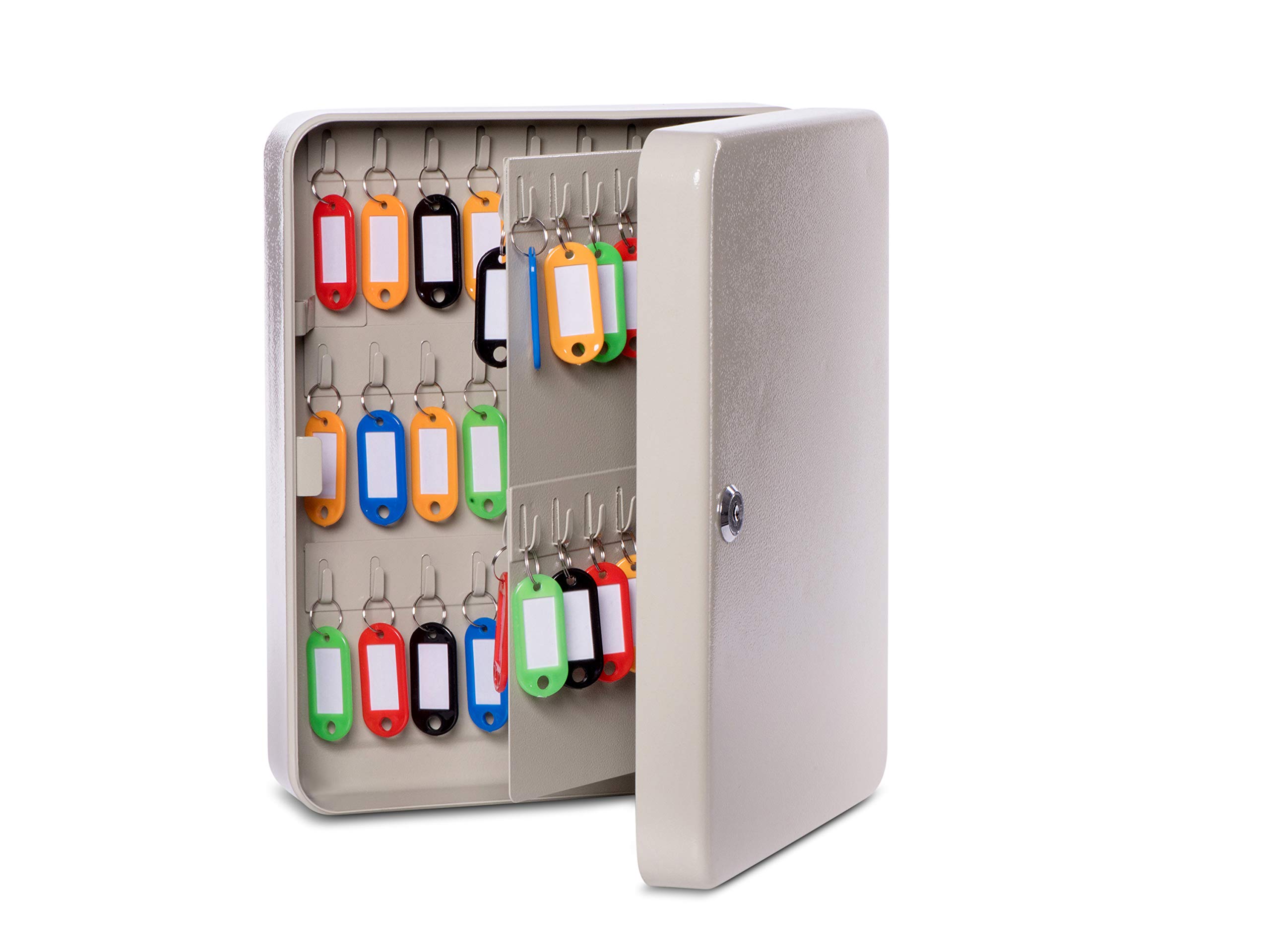 MAUL Wall Mounted Key Cabinet, 90 Keys, 30x24,5x8cm, Grey