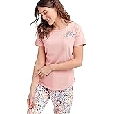 Vera Bradley Women's Cotton Short Sleeve Crewneck Pajama T-shirt