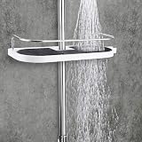 homeasy Shower Shelf No Drilling Bathroom Caddy for 18-25mm Rails view 4