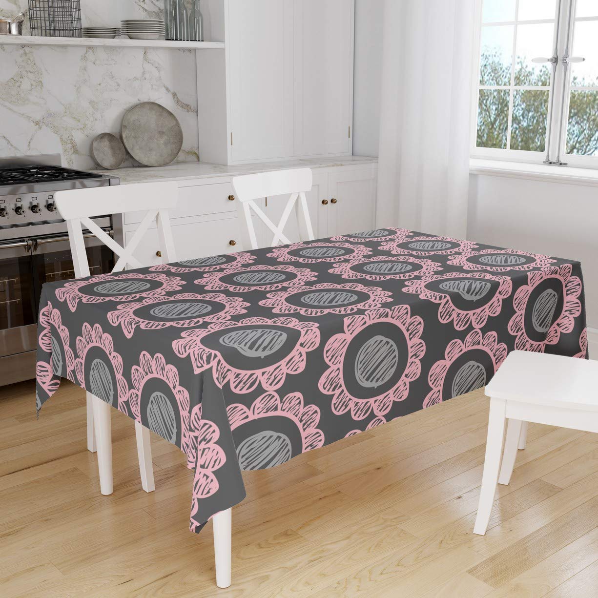 Bonamaison Kitchen Decoration, Tablecloth, 140cm x 160cm - Designed and Manufactured in Turkey