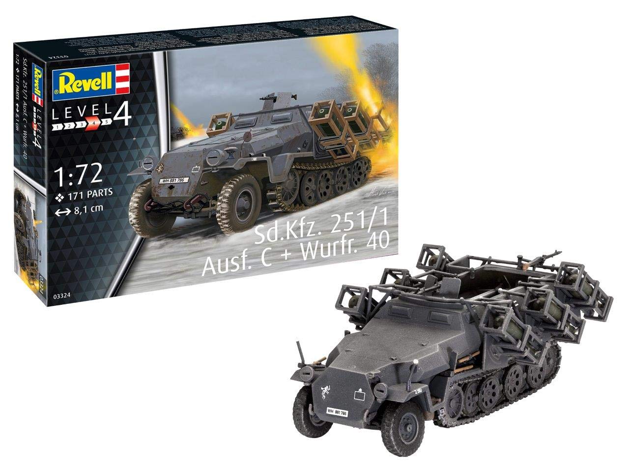 Revell RV03324 Sd.Kfz. 251/1 Ausf. C + Wurfr. 4 1:72 Plastic Model kit
