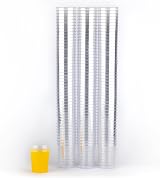 TIJAR 100 Pack 50ml Plastic Shot Glasses Crystal Clear Durable view 5