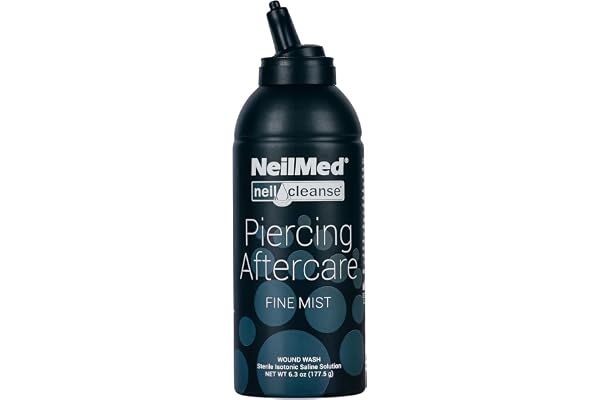 NeilMed NeilCleanse Piercing Aftercare, Fine Mist, 6 Fluid Ounce