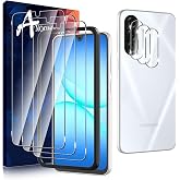 Anoowkoa 3 Pack for Samsung Galaxy A17 5G Screen Protector Tempered Glass + [3 Pack] Galaxy A17 Camera Lens Protector.9H Hardness.Support Fingerprint Unlock.Bubble-Free.Easy Installation