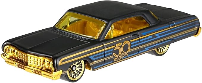 hot wheels 50 years black and gold