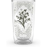 Tervis Heirloomed - Floral Collection Made in USA Double Walled Insulated Tumbler Travel Cup Keeps Drinks Cold & Hot, 16oz, Garden Floral