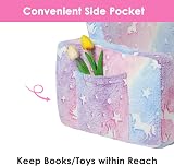 Decalsweet Unicorn Foldable Kids Sofa 2 in 1 Glow Bed with Pocket view 6