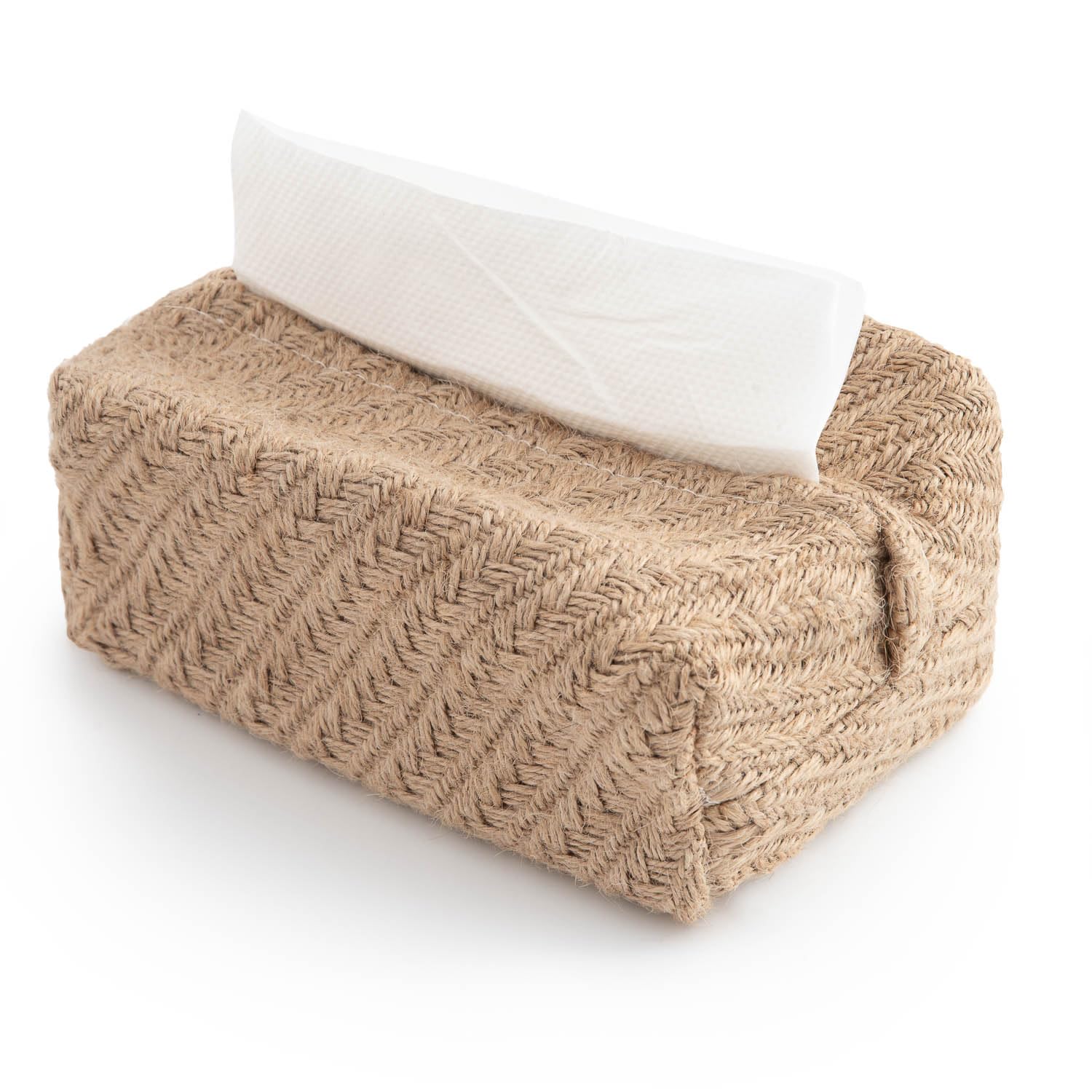 Photo 1 of Tissue Box Holder | Rattan Jute Material | No Plastic Eco Product | 17x9x8cm | By New Living (Rattan Hemp)