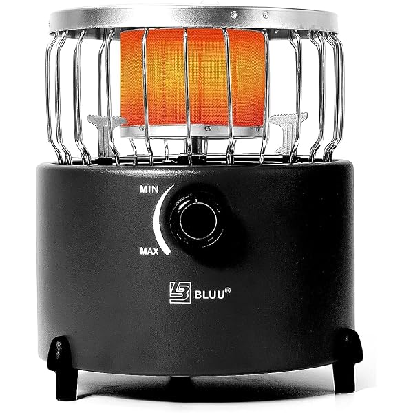 Amazon.com: BLUU Portable 2 in 1 Camping Heater u0026 Stove, Outdoor Propane  Tent Heater, 9000 BTU Camp Heater for Ice Fishing Backpacking Hiking  Hunting : Sports u0026 Outdoors