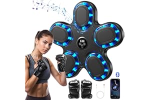 BEYN 2025 Upgraded Music Boxing Machine - Smart Bluetooth Wall-Mounted Fitness Gear with Punch Counter, Adjustable Speed, Premium Gloves Included - Home/Office Workout & Stress Relief Companion