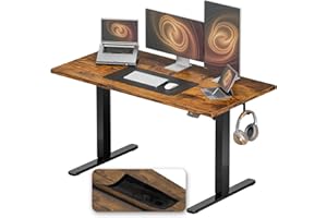 Acrolix Electric Standing Desk with Cable Management, 48 X 24 Inches Sit Stand up Desk,2 Memory Preset for Home Office\&Gaming