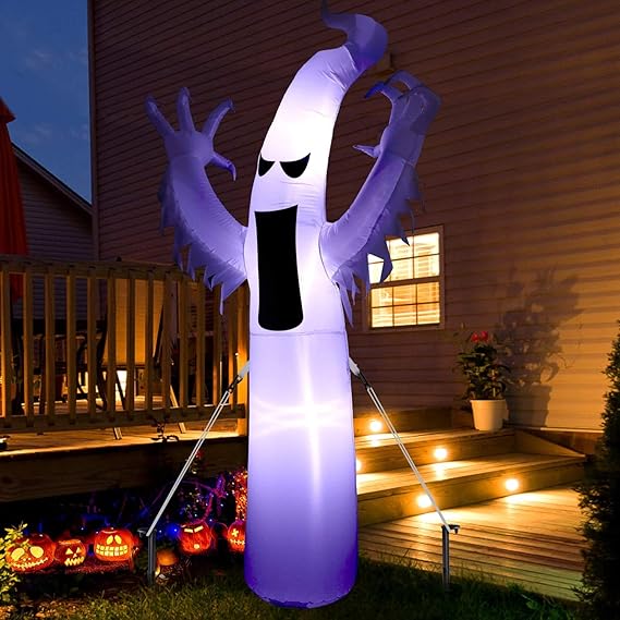 Sizonjoy 9 Ft Giant Halloween Inflatable Ghost,Blow Up