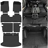 NQOQN Floor Mats for 2024 2025 2026 Honda Prologue/Chevrolet Blazer EV Floor Mats & Trunk Mat & Backrest Mats for Honda Prologue All Season Odorless Accessories Floor Liner