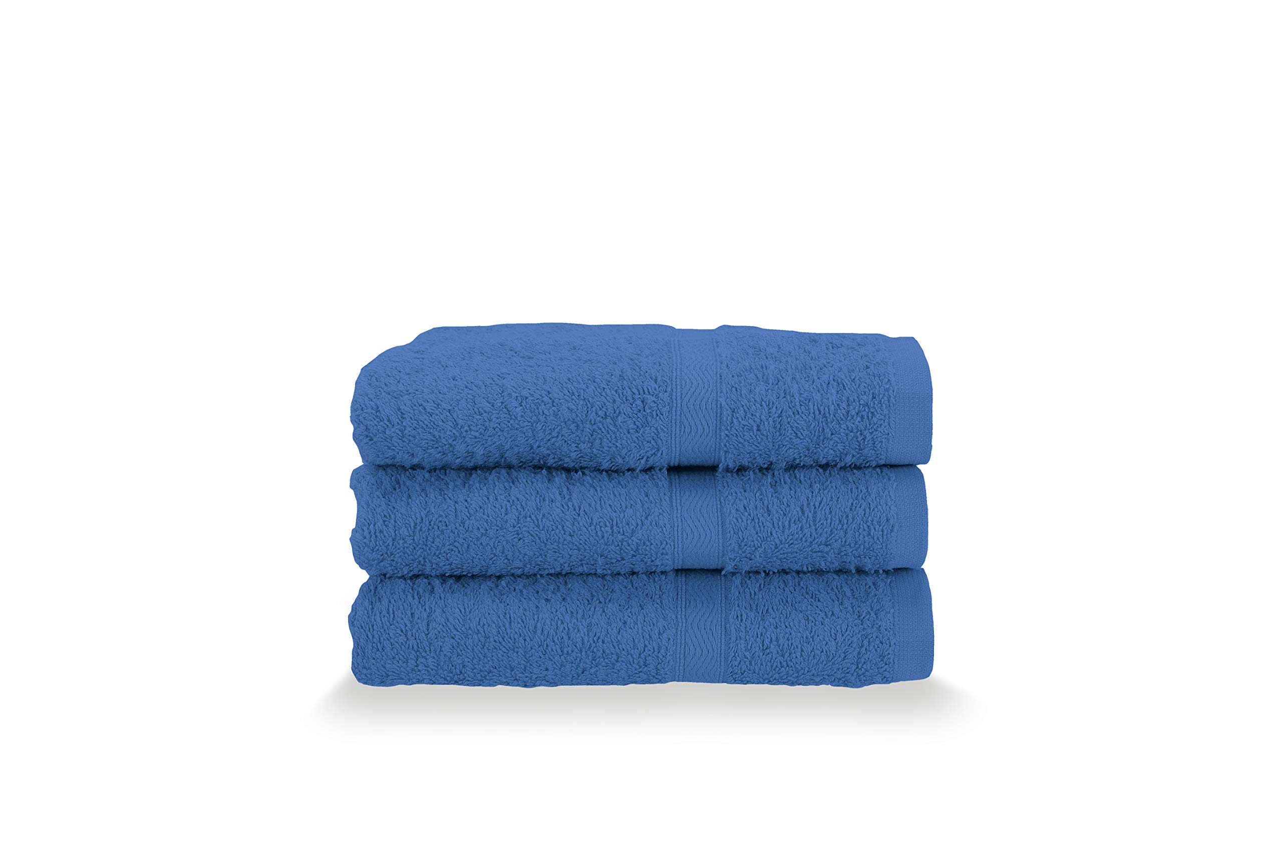 Gabel Guest Towels, Pure Cotton Hydrophilic Sponge, 40 x 60 cm, Electric Blue, Set of 3
