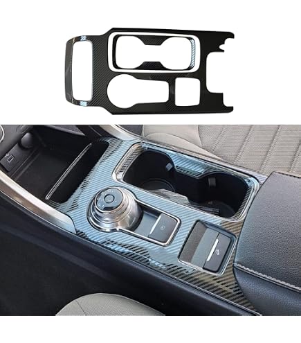 Calcomanías De Fibra De Carbono Para Consola Central Ford Fusion 2017+ - Autoadhesivas, Fáciles De Instalar