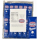 Pourtion House Mayo Packets 7/16 Oz &ndash; Assortment Gift - 50 Count Single Serve - Mayo Condiment Packs with 8 x 10 inch Food Safe Slide Seal Bag